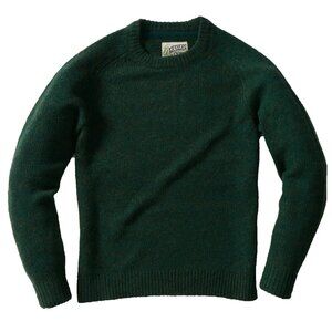 Grayers Collegiate Sweater Crew, Dark Green, LARGE, NWT